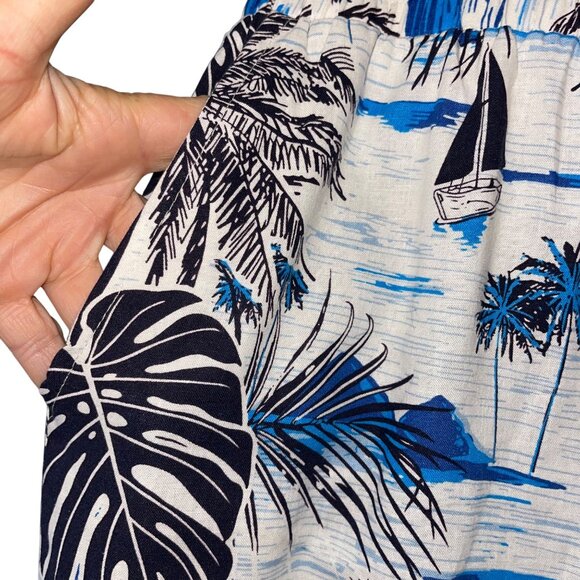 C&C California Womens Top Pant Set Size L Multicolor Crop Front Tie Wide Leg New - Picture 5 of 11